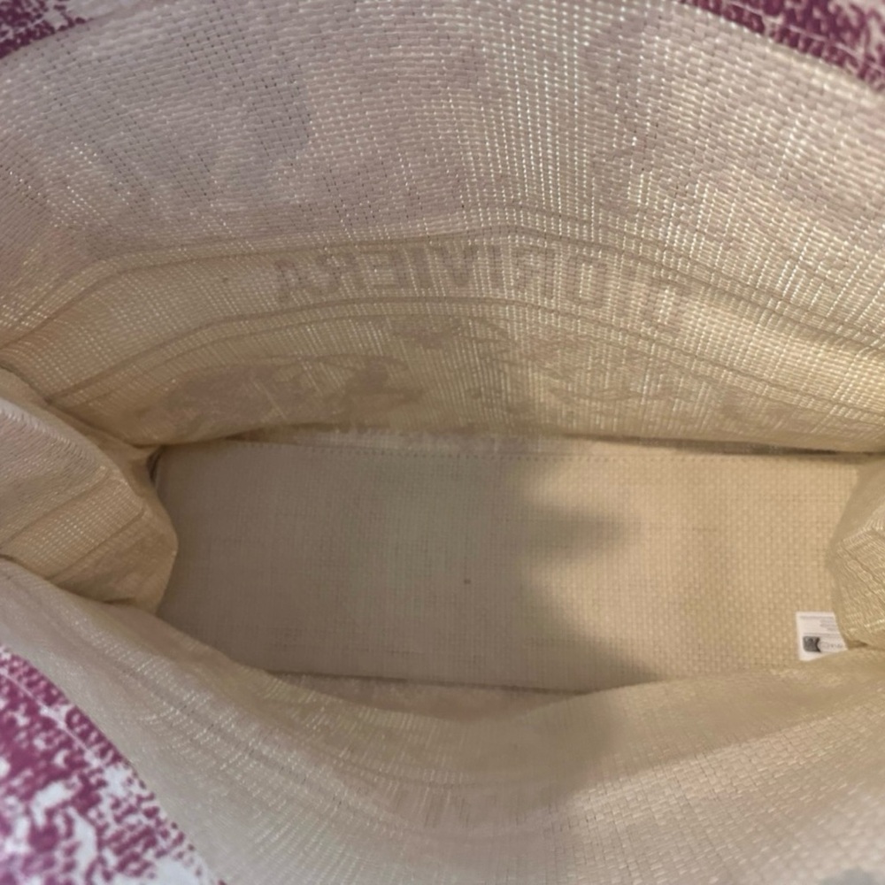 Dior Burgundy and Cream Graphic Tote - Picture 3 of 7